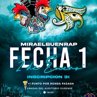 cartel FECHA 1 MIRAELBUENRAP GALICIA 2022 Miraelbuenrap