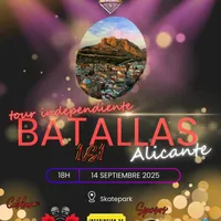 cartel Tour Independiente - Batallas Alicante Miraelbuenrap