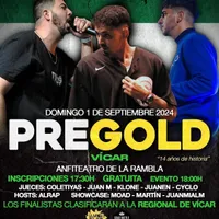 cartel PREGOLDBATTLE ALMERIA La avenida del sur