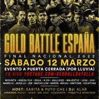 cartel Final Nacional Gold Battle España 2022 Gold Battle