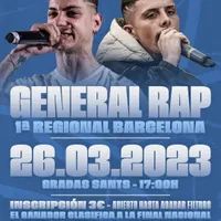 cartel Regional General Rap Barcelona SFL