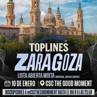 cartel TOPLINES ZARAGOZA Miraelbuenrap