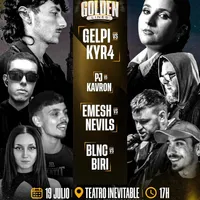 cartel GOLDEN LINES Miraelbuenrap