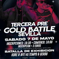 cartel PREGOLDBATTLE SEVILLA Gold Battle