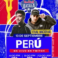 cartel Red Bull Final Nacional Perú 2025 Red Bull Batalla