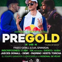 cartel PREGOLD 4 vs 4 TEAM ROYALRAPGRANADA