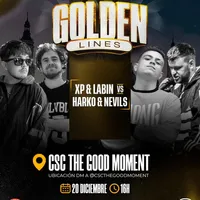 cartel Zaragoza Golden Lines - Cuarta Batalla Miraelbuenrap